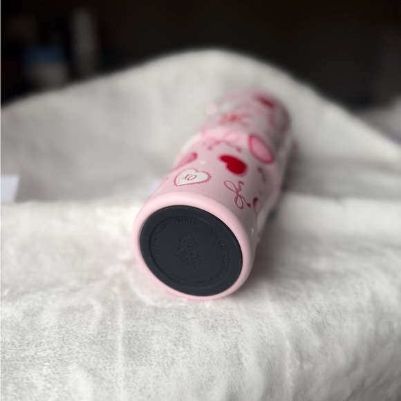 Hydrapeak Valentines Day coquette red pink bows + hearts nomad bottle - Picture 7 of 7